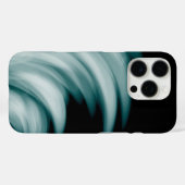 Aquamarine Weißstriche Case-Mate iPhone Hülle (Rückseite (Horizontal))