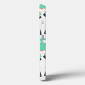 Aquamarine Whimsical Owls Case-Mate iPhone Hülle (Rückseite / Links)