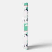 Aquamarine Whimsical Owls Case-Mate iPhone Hülle (Rückseite / Rechts)