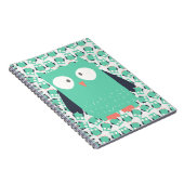 Aquamarine Whimsical Owls Notizblock (Rechte Seite)