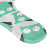 Aquamarine Whimsical Owls Schneidebrett (Ecke)