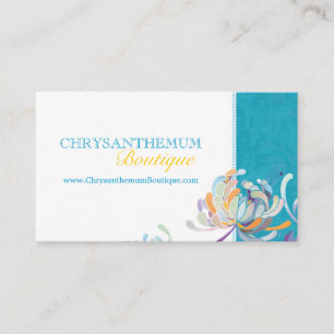 Aquamarine White Wedding Fashion Boutique Visitenkarte