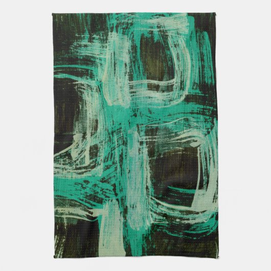 Aquamarine Windows I Geschirrtuch (Vertikal)