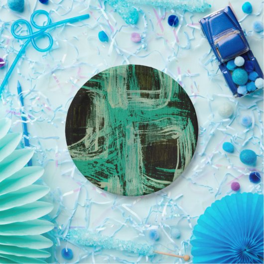 Aquamarine Windows I Pappteller (Party)