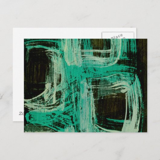 Aquamarine Windows I Postkarte (Vorne/Hinten)