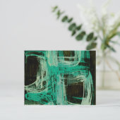 Aquamarine Windows I Postkarte (Stehend Vorderseite)