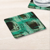 Aquamarine Windows I Rechteckiger Pappuntersetzer (angewinkelt)