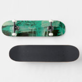 Aquamarine Windows I Skateboard (Horizontal)