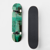 Aquamarine Windows I Skateboard (Vorderseite)