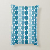 Aquamarine Wolken für Mädchen oder Jungen Dekokissen (Rückseite(Vertikal))