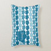 Aquamarine Wolken für Mädchen oder Jungen Dekokissen (Vorderseite(Vertikal))