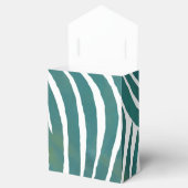 Aquamarine Zebra Print Geschenkschachtel (Geöffnet)