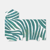 Aquamarine Zebra Print Geschenkschachtel (Ungefaltet)