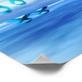Aquamarine Zeit Poster (Ecke)