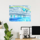 Aquamarine Zeit Poster (Heimbüro)