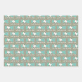 Aquamarine Zuhause, Sweet New Zuhause - Texas Geschenkpapier Set (Vorderseite)