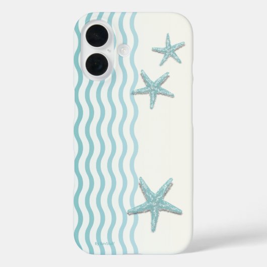 Aquamariner Abstrakter Strand Starfish TelefonCase Case-Mate iPhone Hülle (Rückseite)