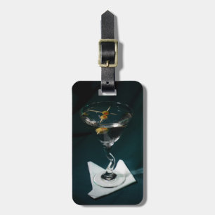 Aquamariner Alkoholcocktail Martini Gepäckanhänger