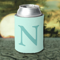 Aquamariner Anfangsbuchstabe Trendy Pastel Mint Bl