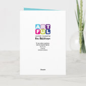 Aquamariner Angel Feiertagskarte (Rückseite)