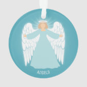 Aquamariner Angel Ornament (Rückseite)