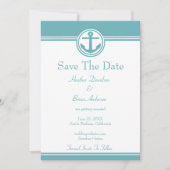 Aquamariner Anker Save the Date (Vorderseite)