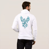 Aquamariner Anstieg des Blue Phoenix Hoodie (Schwarz voll)