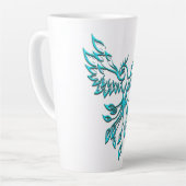 Aquamariner Anstieg des Blue Phoenix Milchtasse (Linke Ecke)