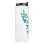 Aquamariner Anstieg des Blue Phoenix Thermosbecher (Nach links gedreht)