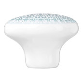 Aquamariner Aqua Geometric Mandala Keramik Knob Keramikknauf (Seitenansicht)