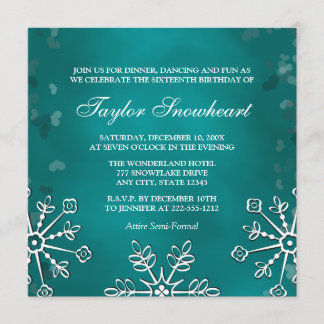 AQUAMARINER AQUA-SCHNEEFLOCKE-16. EINLADUNG