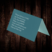 Aquamariner Arzt für Psychotherapie Visitenkarten