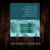 Aquamariner Arzt für Psychotherapie Visitenkarten