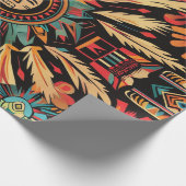 Aquamariner "Aztec Dream"-Wrap Matte Paper Geschenkpapier (Ecke)