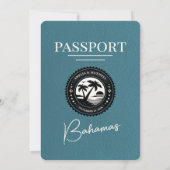 Aquamariner Bahamas-Passport-Einladung Einladung (Rückseite)