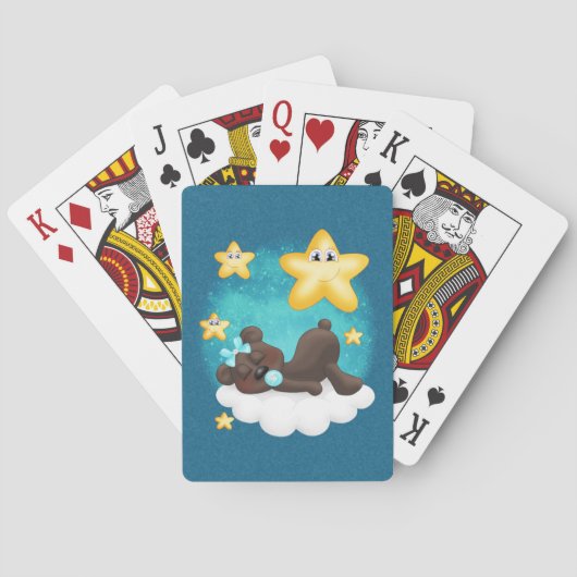 Aquamariner Bär Spielkarten (Rückseite)