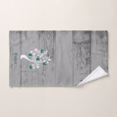 Aquamariner Baum des Herzens Personalisiertes Bade Badhandtuch Set (Handtuch)