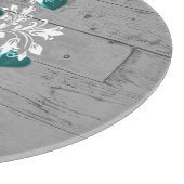 Aquamariner Baum des Personalisierten Hearts Schneidebrett (Ecke)