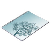 Aquamariner Baum Notizblock (Linke Seite)