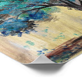 Aquamariner Baum Poster (Ecke)