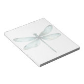 Aquamariner Blaue Libelle Personalisiert Note Stat Notizblock (angewinkelt)