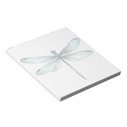 Aquamariner Blaue Libelle Personalisiert Note Stat Notizblock (angewinkelt)