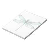 Aquamariner Blaue Libelle Personalisiert Note Stat Notizblock (Rotiert)