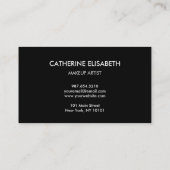 Aquamariner blauer Glitzer, Girly, hübsch, Visitenkarte (Rückseite)