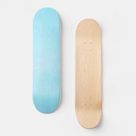 Aquamariner blauer heller skateboard (Vorderseite)