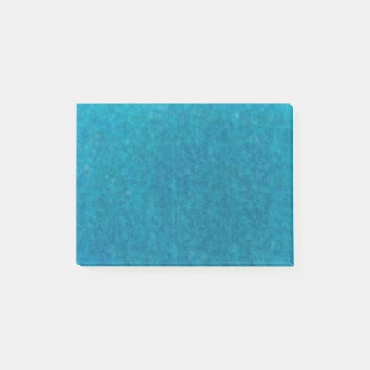 Aquamariner blauer post-it klebezettel (Vorderseite)