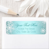 Aquamariner Blauer Schneeflocken (Insitu)