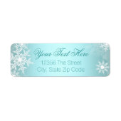 Aquamariner Blauer Schneeflocken (Vorne)