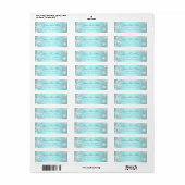 Aquamariner Blauer Schneeflocken (Vorne)