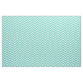 Aquamariner blauer und weißer Zickzack Stripes Stoff (Yard (91,4 cm))